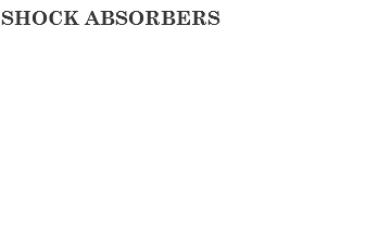 SHOCK ABSORBERS ELM Tradings range of shock absorbers covers a full range of Japanese models and are specially developed and engineered for the African market ensuring the correct fit the first time and durable long lasting quality. 